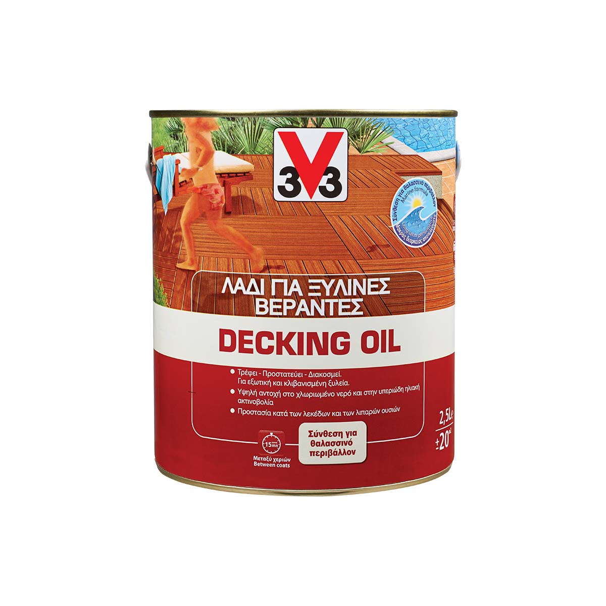 DECKING OIL CLEAR 2.5L V33