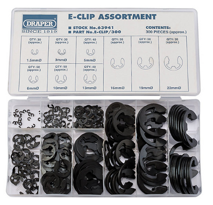E-CLIP ASSORTMENT 300PCS