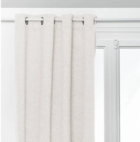 SOANA WHITE IVORY INSULATING BLACKOUT CURTAIN 140X260CM