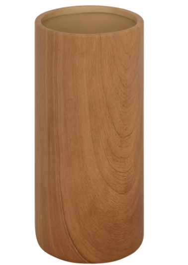 CYL CRMC VASE WOOD SAO H20
