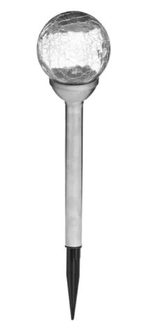 SIVA SILVER SOLAR TORCH OUT H36