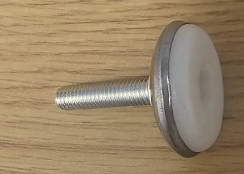 ADJUSTABLE FURNITURE LEGS 2520 D.28 6X25 NICKEL WHITE