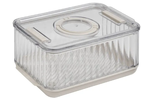 STREAKS TRANSPARENT FRIDGE STORAGE BOX S