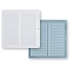 VENTILATION GRILL STRONG ALUMINIUM 15X15CM WHITE