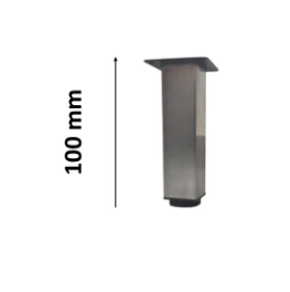 FURNITURE LEG 5020 INOX MAT 100MM NICKEL MATT