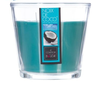 SCENTED GLASS CANDLE COCO 500G