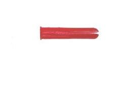 PLASTIC PLUGS RED SCREW 3.5-5MM DRILL 6MM 100PCS