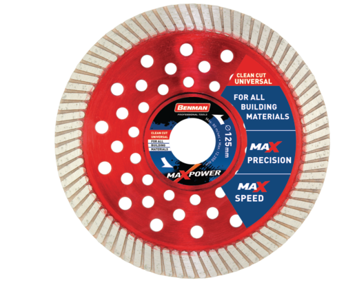 DIAMOND CUTTING BLADE MAXPOWER CLEAN CUT UNIVERSAL 115X2X12MM BENMAN