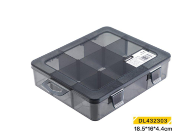 DELI STORAGE BOX 180X160X44MM BLACK