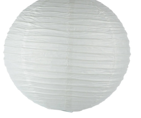 WHITE BALL PAPER LANTERN D35