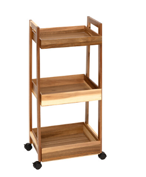 3TIERS TROLLEY ACACIA