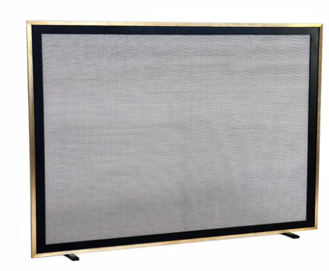 FIRE PLACE SCREEN BLACK