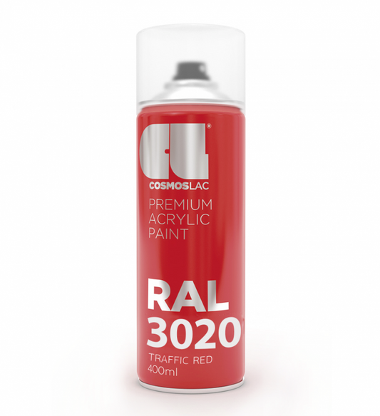 SPRAY TRAFFIC RED RAL3020 N312 400ML COSMOSLAC