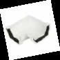 GUTTER ELBOW PLASTIC WHITE