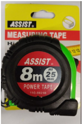 TAPE MEASURE 8M  ASSIST