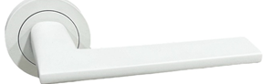 ECO LINE DOOR HANDLES Z01-Z59 WHITE MAT (ROUND BASE)