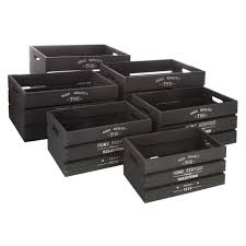 WOODEN CRATES FACTO BLACK X6