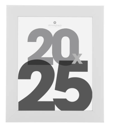 WHITE PHOTO FRAME 20X25 LISE DIS