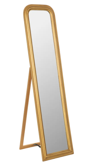 GOLD STANDING MIRROR 160X40