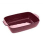 RED CERAMIC RECT DISH 40X26