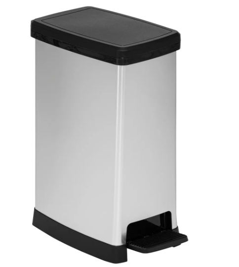 BIN PED PLAST 40L SLIM SOFT C