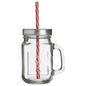 LEMONADE MASON JAR + STRAW 45CL