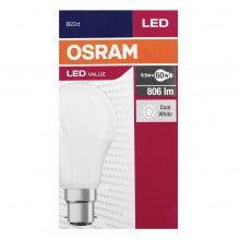 LED LAMP A60 9.5W B22 806LM 4000K OSRAM