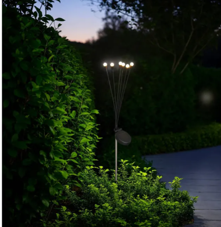 TEA WHITE SOLAR TORCH OUTDOOR H70