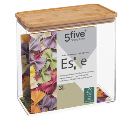 ΔΟΧΕΙΟ ΟΡΘΟΓΩΝΙΟ BAMBOO 3L ESKE