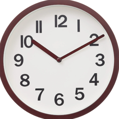 PLASTIC WOOD CLOCK D22
