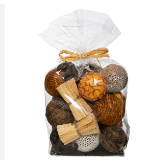 DRIED BALLS SET DECORATION