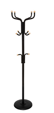 COAT RACK MTL 11H BLACKWOOD