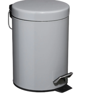 METAL 3L DUSTBIN GREY