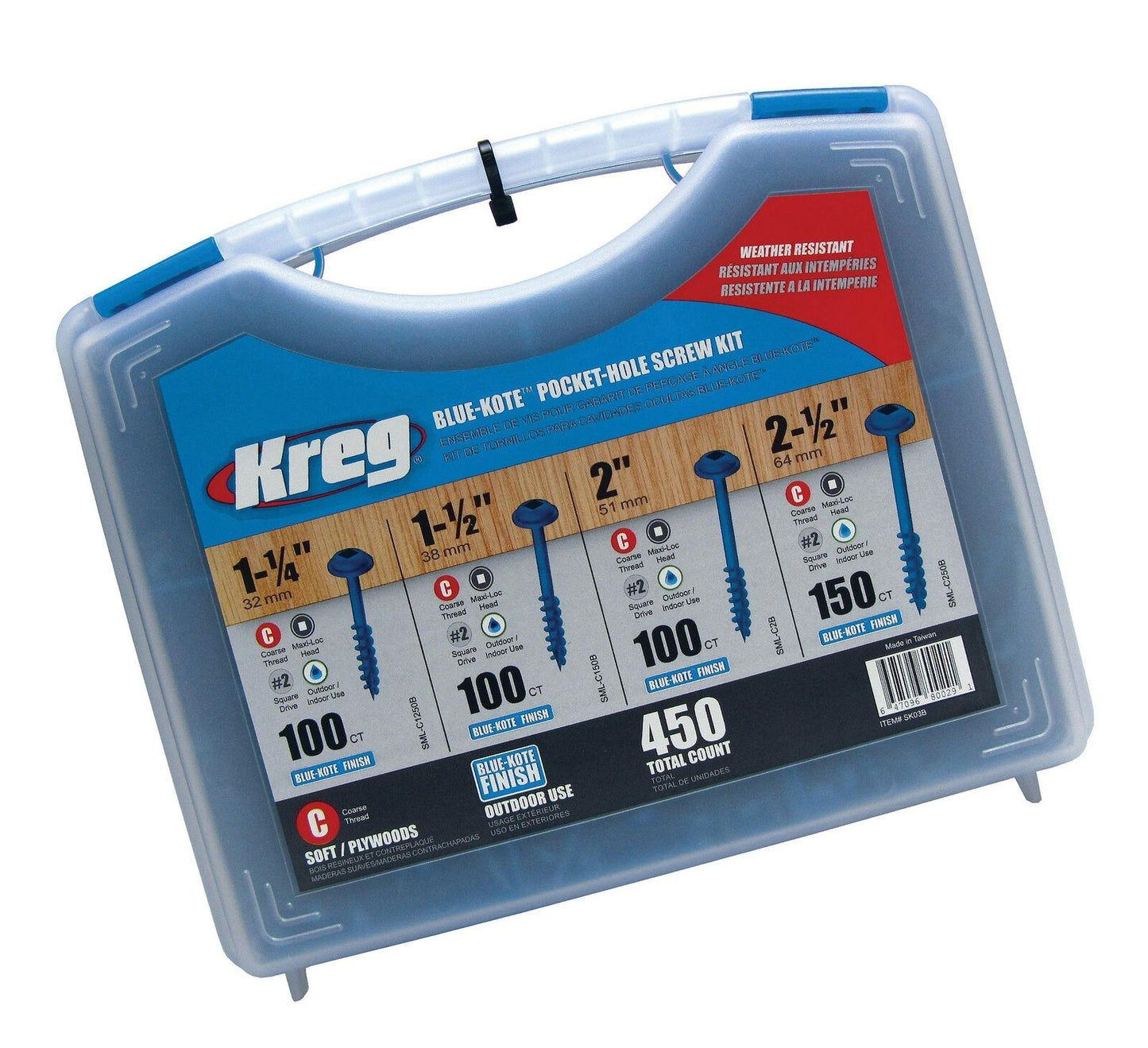 SCREW OUTDOOR KIT KREG