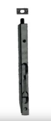 SLIDING BOLT FLUSH 20CM NICKEL MAT