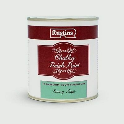 CHALKY FINISH PAINT SAVOY SAGE 250ML RUSTINS