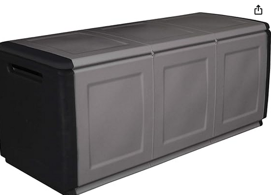 PLASTIC TRUNK 138X53X57 GREY/BLACK