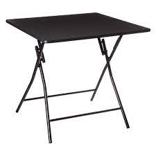 FOLDING TABLE 80X80CM BLACK