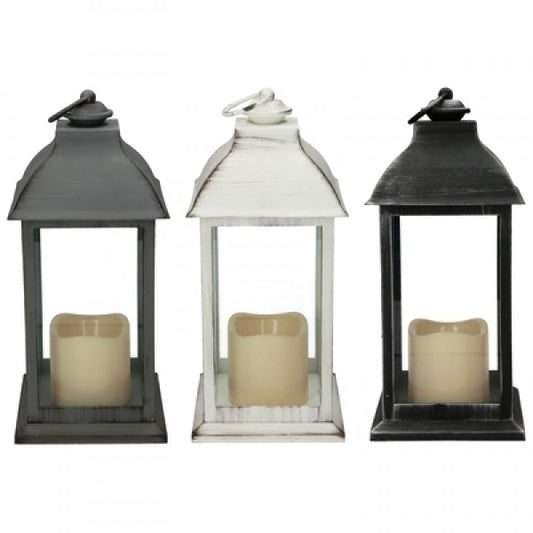 LANTERN 1LED-CANDLE 30CM PL