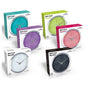 WALL CLOCK 15X4,2CM 6ASS ALU 12 2,90 COMMODOOR CB