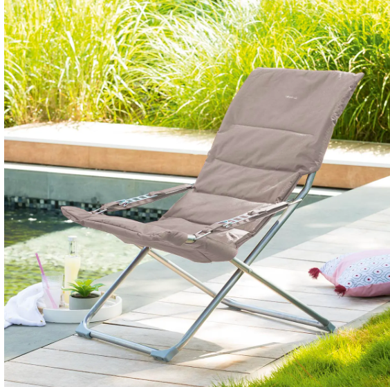 MILOS  RELAX ARMCHAIR TAUPE MARQUE