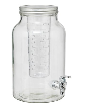 FUZY DRINK DISPENSER 6L TRANSPARENT GLASS