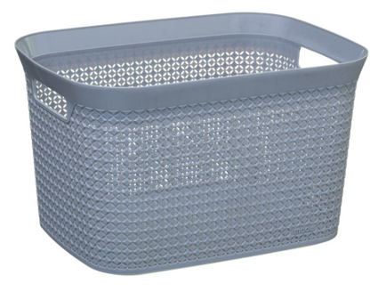 25L LAUNDRY BASKET SCANDI GREY