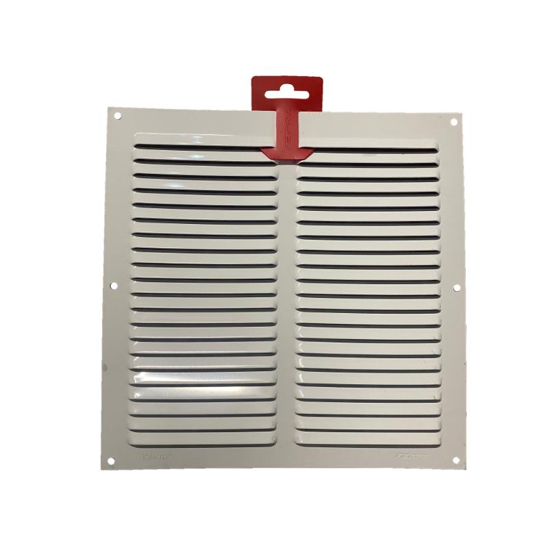 VENTILATION GRILL ALUMINIUM 49X49CM REINFORCED 1.5MM WHITE