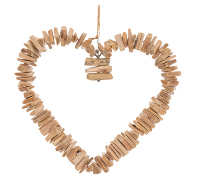 WOOD HEART WALL DECO AGNES H35