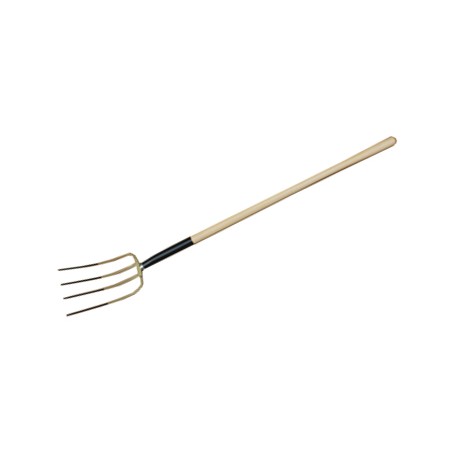 GARDEN FORK WITH WOOD HANDLE