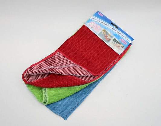 CLEANING CLOTH MICROFIBRE 3PCS