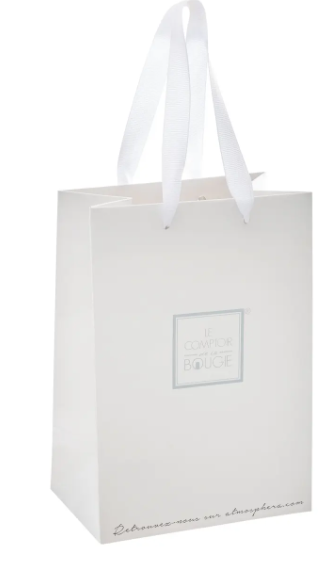 WHITE CANDLE BAG 14X9X20
