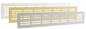 VENTILATION GRILL ALUMINIUM 6.6X28CM DECOR RECESS MOUNTING WHITE