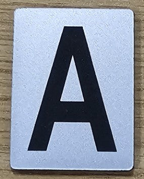 SIGN HOUSE LETTER "A" 4X3 SILVER